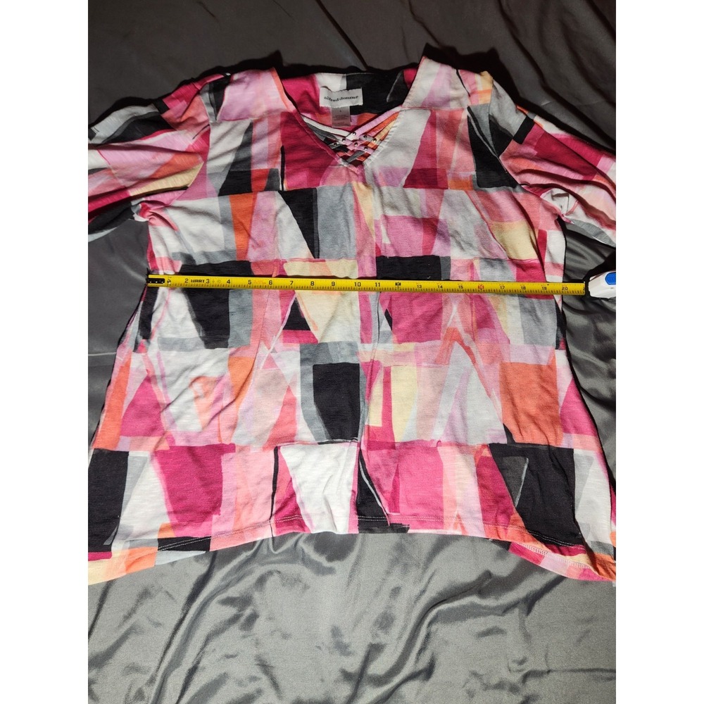alfred dunner tops large 3/4 sleeve - Picture 5 of 6